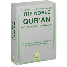 Interpretation Of The Meaning Of The Noble Quran - In The English Language Hilal Yayınları Kolektif