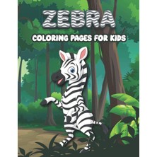 Mey İthalat Independently Published Zebra A4 24 Pages Coloring Books For Kids