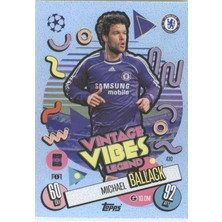 Topps Michael Ballack – Vintage Vibes Legend – Futbolcu Kartı Match Attax