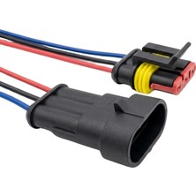 Mey İthalat Super Seal Konnektör Kablolu Takım - Erkek/dişi (3 Pin)