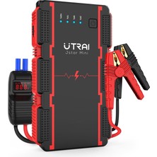 Mey İthalat Utraı Jstar Mini 13000MAH 1000A Jump Starter Taşınabilir Akü Takviye Cihazı (Powerbank + LED Lamba)