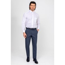 Ysf Erkek Mavi Regular Fit Kumaş Pantolon