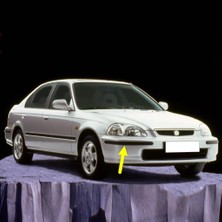 Mey İthalat Sağ Ön Tampon Köşe Bandı Çıtası Kuşağı Honda Civic ile Uyumlu 1996-2000