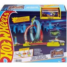 Mey İthalat Hot Wheels Neon Yarışlar Çifte Çemberde Yarış Seti