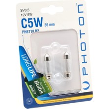 Mey İthalat Photon Ampul C5W 12V 36MM. Sofit 2'li Blister Minyatür Pht PH5718 B2