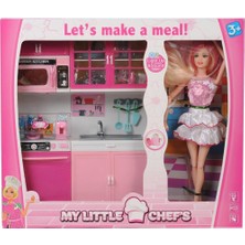 Mey İthalat 2012 My Little Chef's 2'li Mutfak Seti Bebek Hediyeli Evcilik Oyuncakları, Çok Renkli