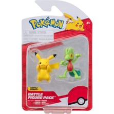 Mey İthalat Pokémon Battle Figürleri Paketi: Pikachu ve Geckabor, 2 Detaylı Figür
