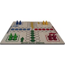 Mey İthalat Ludo Ahşap Kızma Birader 2-4 Kişi 3+ Yaş ve Üzeri Strateji Oyunu