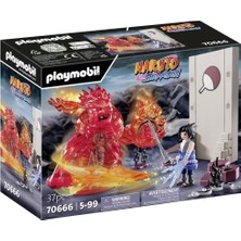 Mey İthalat Playmobil Naruto Shippuden 70666 Sasuke Vs Itachi, Mangekyou Sharingan ve Enerji Ruhu Susano'o ile Etkileşimli Kardeş Savaşı, Itachi'nin Intikamı, 5 Yaş ve Üzeri Çocuklar Için Oyuncak