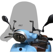 GP Kompozit RKS LTR125 2024-2026 Uyumlu Elcikli Ön Cam Füme - 56 cm