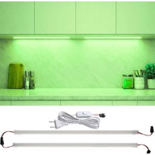 Burul 50 Cm Yüksek Lümen Fişli Bar Led Eklenebilir Opak Pvc Kasalı 2 Adet