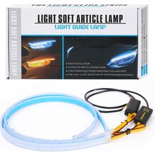 Mey İthalat Bolivia's Araba LED Işık Şeridi, Premium 60CM Esnek Şerit, Yüksek Parlaklık, Dinamik Aydınlatma Efekti, Gündüz ve Gece Kullanım Için Ideal, Su Geçirmez Tasarım, Tüm Araç Modellerine Uygun
