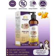 Mengu Petcare Fish Oil - Kedi ve Köpekler Için Balık Yağı Omega 3-6 Epa Dha Norveç Somon Yağı Bağışıklık Desteği
