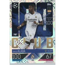 Topps David Alaba – 100 Club – Futbolcu Kartı Match Attax