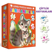 Mey İthalat Circle Toys Lovely Puzzle Farm Animals