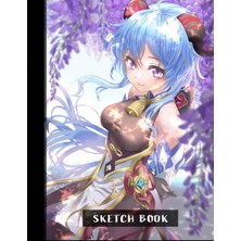 Mey İthalat Independently Published Anime Sketchbook: Fantasy Moe Anime Cute Girl Ketch Book Series For Teen, Girls And Boys - Volume 9: 8.5" x 11" Size, 100 Blank Papers For Drawing, Doodling, And Writing