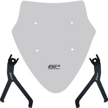 Gp Kompozit Mondial 125 Drift L 2018-2026 Uyumlu Spor Ön Cam Füme 40 cm