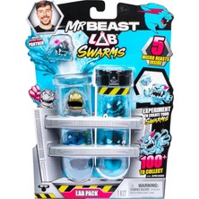 Mey İthalat Mrbeast Lab Swarms Lab Pack, Su Ekleyerek Deney Yapın, Test Tüpünü Sallayın ve 1 "mrbeast Koleksiyon Karakterinden 5 Pk Açığa Çıkarın, 100+ Toplanacak, Sınırlı Sayıda Hiperkrom Panter'e Dikkat Edin