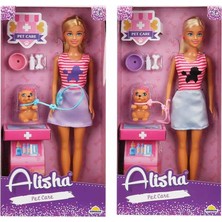 Mey İthalat Sunman 3384 Sun-Rst-Sıs-Minik Alisha Bebek Veteriner Aksesuarlı Set 29 cm 2A-