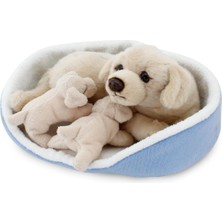 Mey İthalat Animals Of The World Sepette Yavrulu Labrador Peluş Oyuncak