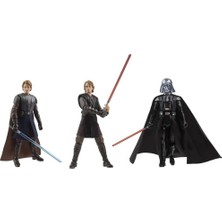 Mey İthalat Hasbro Star Wars Vintage Koleksiyonu The Journey Of Anakin Skywalker'ın Yolculuğu, Star Wars 9,5 cm Premium Koleksiyon Aksiyon Figürü 3'lü Paket G1282 Otantik