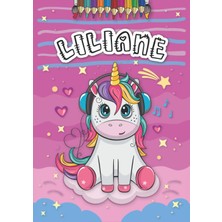 Mey İthalat Liliane: Livre De Coloriage Personnalisé Pour Liliane | Licorne | Cadeau D'anniversaire Pour Fille ... | 4 À 8 Ans | 25 Motifs De Licorne Avec Le Prénom Liliane, Grand Format A4 (21 x 29.7 Cm)