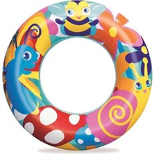 Mey İthalat Bestway Deniz Hayvan Desenli Simit 56 cm 36013, Renkli