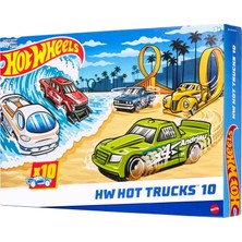 Mey İthalat Hot Wheels 1:64 Ölçekli Oyuncak Kamyonlar, Akrobasi, Yardım, Yarış ve Diğer Maceralar Için Oluşan 10'lu Set, Modern ve Nostaljik Modeller (Stiller Çeşitlilik Gösterebilir), HYM97
