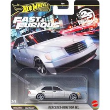 Mey İthalat Hot Wheels Premium Series 25.yıl Özel Fast & Furious Mercedes-Benz 500 Sel HNW46 - JHW67-LA10