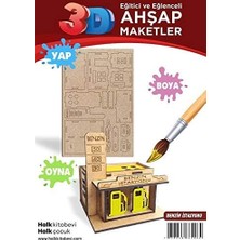 Mey İthalat Halk Kitabevi Benzin Istasyonu Ahşap Maket