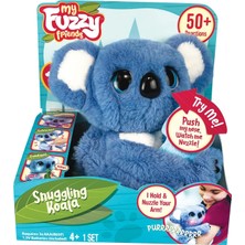 Mey İthalat My Fuzzie Friends Sesli Işıklı Koala 25 Cm: 50 Farklı Ses ve Tepkili Gökkuşağı Yanaklı Interaktif Mavi Pelüş Oyuncak - Kola Sarılan Atıştırmalık Yapraklı Eğitici Çocuk Robot Figür Piller Dahil