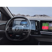 Mey İthalat Engo Renault Austral 12.3 Inç Dijital Gösterge ile Uyumlu Ekran Koruyucu Şeffaf Nano