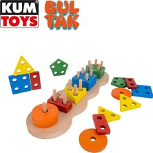 Mey İthalat Kumtoys Oyuncak Ahşap Bulta 5 Li