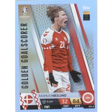 Topps Rasmus Hojlund Golden Goalscorer Uefa Euro 2024 Germany – Futbolcu Kartı Match Attax