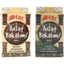 Mey İthalat 2star Star Anlat Bakalım Kartları Kelime Oyunu Seri:1 ve 2-2'li Set