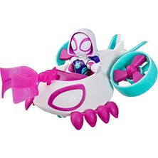 Mey İthalat Marvel Spidey And His Amazing Friends Hayalet-Spider Copter Aksiyon Figürü ve Oyuncak Aracı