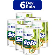 Solo Dev Rulo Bambu Kağıt Havlu 6'lı Set