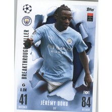 Topps Jeremy Doku – Breakthrough Baller – Futbolcu Kartı Match Attax