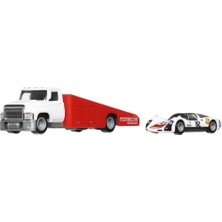 Mey İthalat Hot Wheels Premium Car Culture Team Transport FLF56-HRV47 '66 Porsche 906 Carrera 6 & Carry On