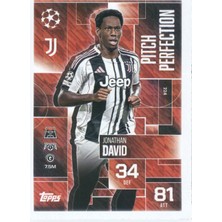 Topps Jonathan David – Pitch Perfection – Futbolcu Kartı Match Attax