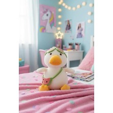 Mey İthalat Miniso Lisanslı Plaj Serisi Karpuz Temalı Dalgıç Ördek Peluş 28 Cm, 2015934110105