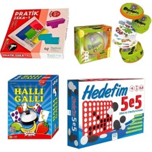Mey İthalat Eğitici Zeka ve Dikkat Oyunları Seti Halli Galli Dobble Hedef 5 Pratik Zeka-1 Çocuklar ve Aileler Için Masa Oyunları
