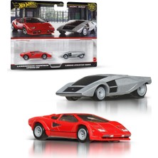 Mey İthalat Hot Wheels Premium Car Culture 2'li Paket, 1:64 Ölçekli Araçlardan Oluşan, Benzersiz Çiftler, Real Riders Tekerlekler, Metal/metal Şasi, Koleksiyonculara Uygun Hediye, JBL02