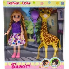Mey İthalat Baonier Zürafalı Mini Kız Bebek