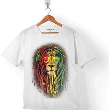 Kendim Seçtim Reggae Bob Marley Aslan Lıon Müzik Kralı Çocuk Tişört