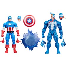 Mey İthalat Hasbro Marvel Legends Series Gamerverse Captain America Vs Venom Ikili Aksiyon Figür Seti, Retro Video Game