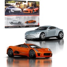 Mey İthalat Hot Wheels Premium Car Culture 2'li Paket 1:64 Ölçekli Araçlardan Oluşan, Benzersiz Çiftler, Real Riders Tekerlekler, Metal/metal Şasi, Koleksiyonculara Uygun Hediye, JBL04