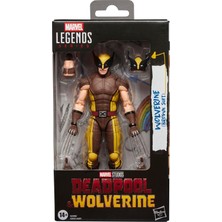 Mey İthalat Marvel Legends Serisi Wolverine (Kahverengi Takım Elbise), Marvel Studios'un Deadpool & Wolverine Film Koleksiyonluk 15 cm Aksiyon Figürü Hediyesi