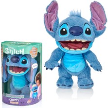 Mey İthalat Wow! Stuff Disney Chatty Stitch Deluxe Puppetronic Stitch Animatronic Kukla 50'den Fazla Aksiyon ve Ses Kombinasyonu 6 Yaş ve Yetişkin Çocuklar Için 30 cm Yükseklik