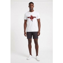 Usa Future Gen H.rockets Beyaz Dar Kalıp Erkek T-Shirt 141713